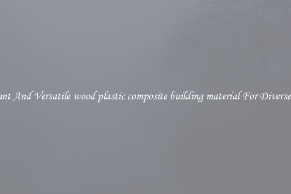 Elegant And Versatile wood plastic composite building material For Diverse Uses