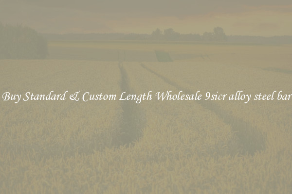 Buy Standard & Custom Length Wholesale 9sicr alloy steel bar