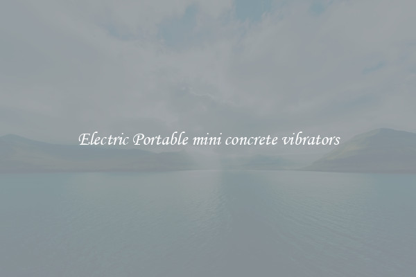 Electric Portable mini concrete vibrators