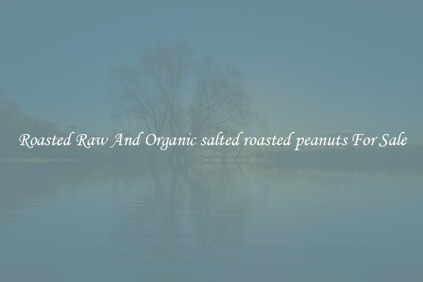 Roasted Raw And Organic salted roasted peanuts For Sale