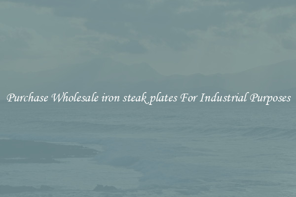 Purchase Wholesale iron steak plates For Industrial Purposes