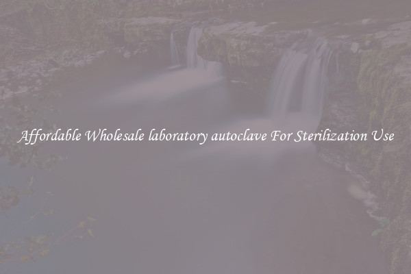 Affordable Wholesale laboratory autoclave For Sterilization Use