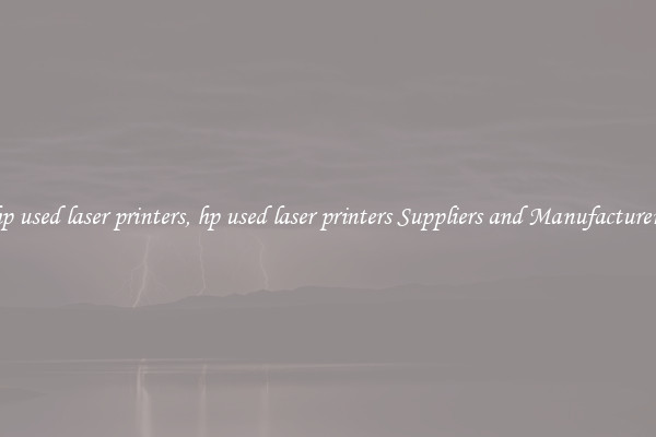 hp used laser printers, hp used laser printers Suppliers and Manufacturers